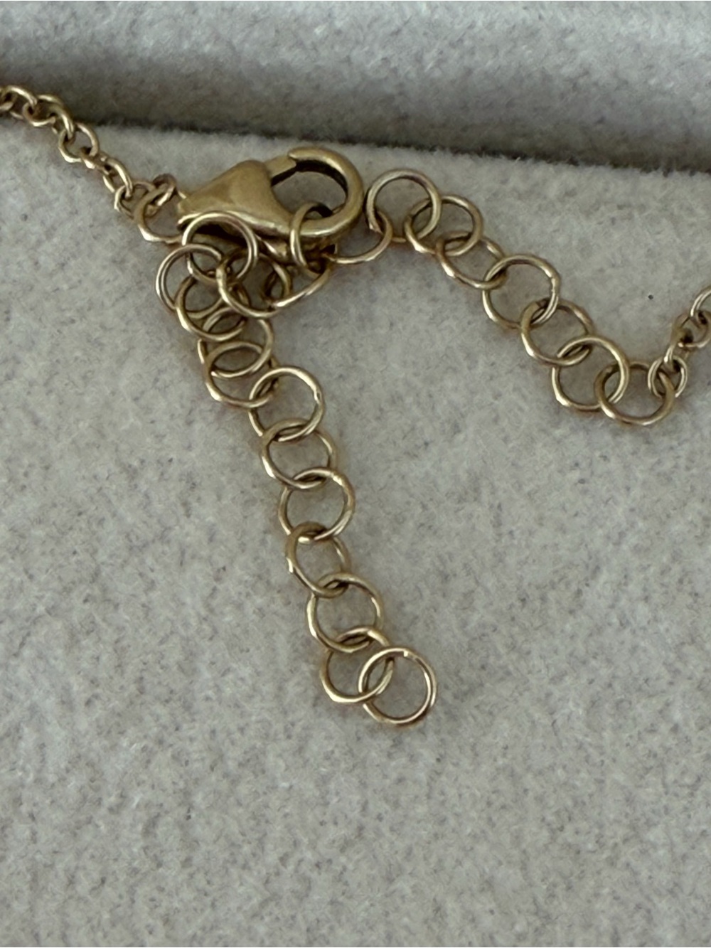 Genuine Diamond station necklace with bezel set natural diamonds and 14K gold. - Picture 7 of 9